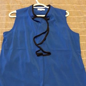 Beautiful royal blue tank blouse by Calvin Klein